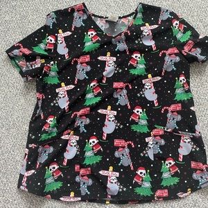 Scrub top Christmas